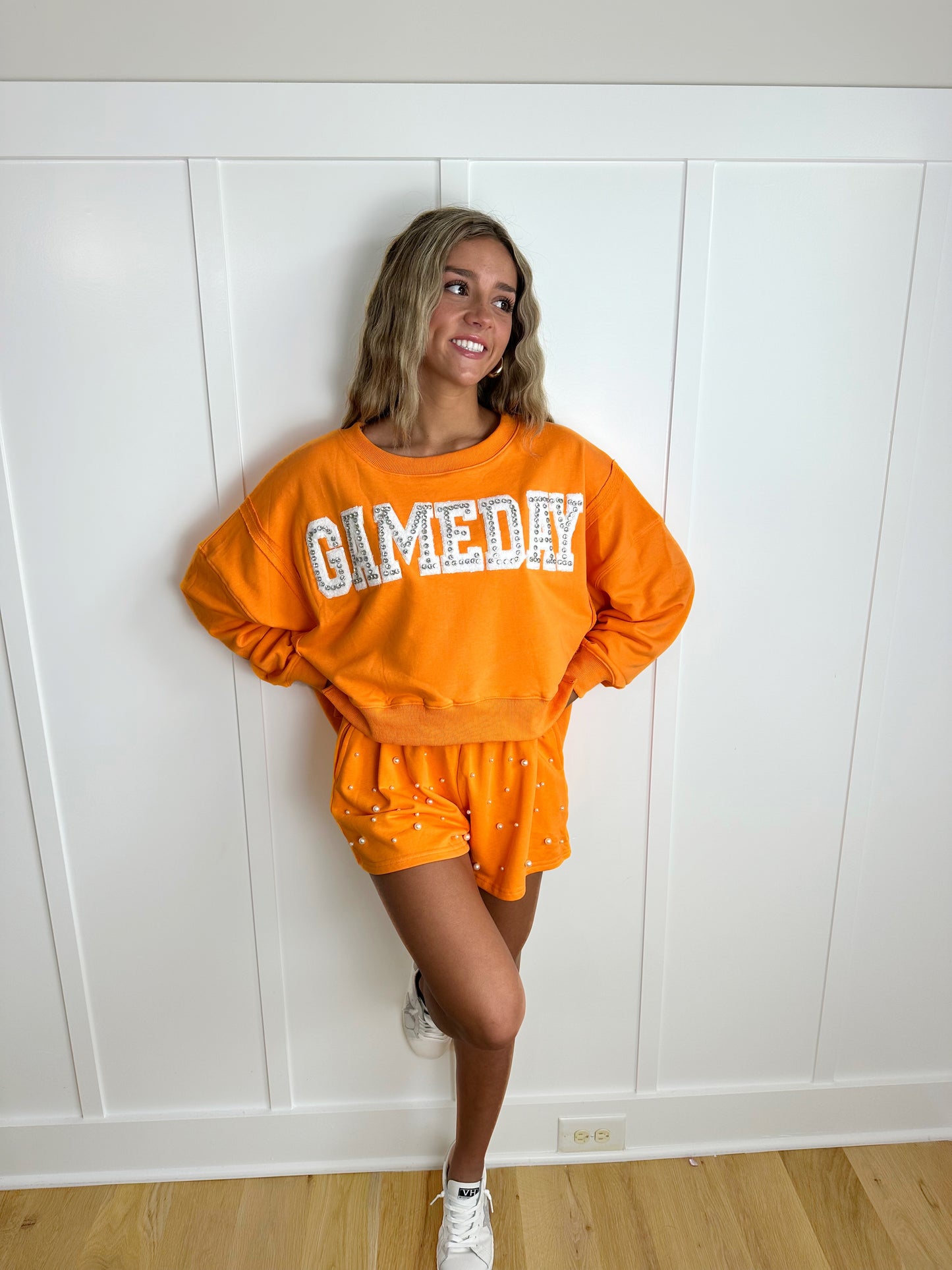 Orange and white! GAMEDAY sweatshirt